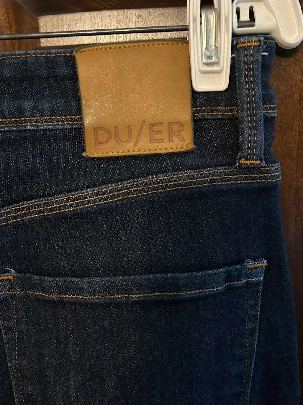DU/ER Sz 30x30 Men's Dark Blue Straight Leg L2X Jeans